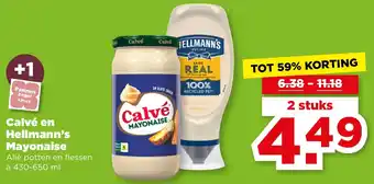 PLUS Calvé en Hellmann's Mayonaise aanbieding