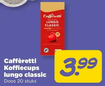 PLUS Caffèretti Koffiecups lungo classic aanbieding