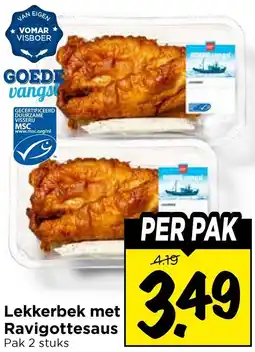 Vomar Voordeelmarkt Lekkerbek met Ravigottesaus aanbieding