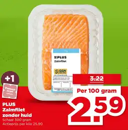 PLUS Plus Zalmfilet Zonder Huid aanbieding