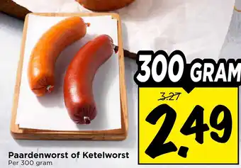 Vomar Voordeelmarkt Paardenworst of Ketelworst aanbieding