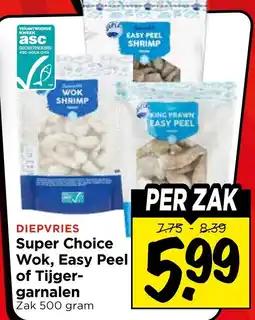 Vomar Voordeelmarkt Super Choice Wok, Easy Peel of Tijgergarnalen aanbieding
