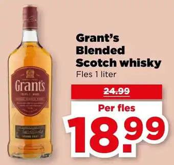 PLUS Grant's Blended Scotch whisky aanbieding