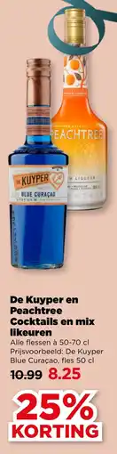 PLUS De Kuyper en Peachtree Cocktails en mix likeuren aanbieding