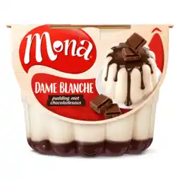 Dirk Mona Pudding dame blanche met chocoladesaus aanbieding