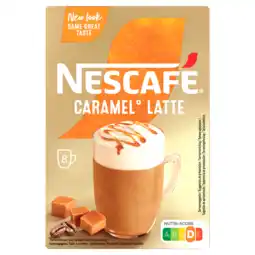 Dirk Nescafé Oploskoffie caramel latte 8 koppen aanbieding