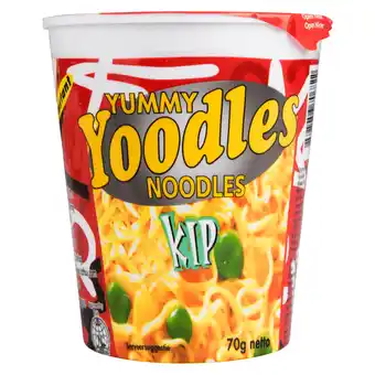 Dirk Yummy Noodles cup kip aanbieding
