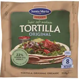 Dirk Santa Maria Tortilla organic original medium aanbieding