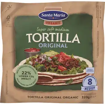 Dirk Santa Maria Tortilla organic original medium aanbieding
