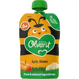 Dirk Olvarit Knijpfruit 6+ Maanden Appel Banaan aanbieding