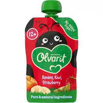 Dirk Olvarit Knijpfruit 12+ Maanden Aardbei Banaan Kiwi aanbieding