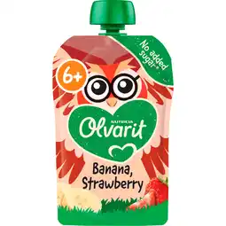 Dirk Olvarit Knijpfruit 6+ Maanden Banaan Aardbei aanbieding