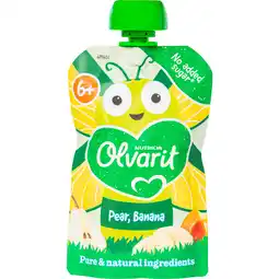 Dirk Olvarit Knijpfruit 6+ Maanden Peer Banaan aanbieding