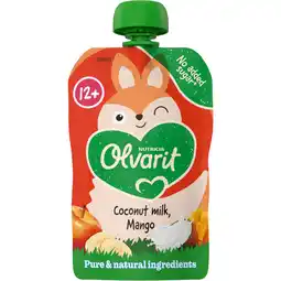 Dirk Olvarit Knijpfruit 12+ Maanden Kokosmelk Mango aanbieding