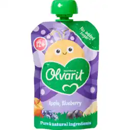 Dirk Olvarit Knijpfruit 12+ Maanden Appel Bosbes aanbieding
