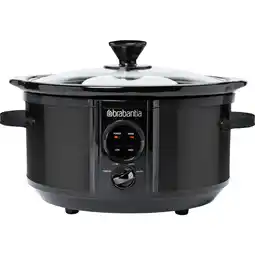 Dirk Brabantia Digitale slowcooker 3.5 liter zwart aanbieding