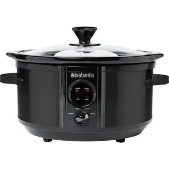 Dirk Brabantia Digitale slowcooker 3.5 liter zwart aanbieding