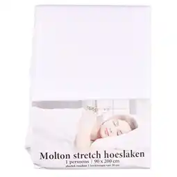 Dirk Molton stretch hoeslaken 90 x 200 cm aanbieding