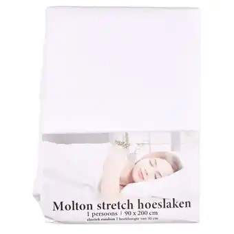 Dirk Molton stretch hoeslaken 90 x 200 cm aanbieding