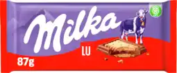 Dirk Milka Chocolade biscuit tablet lu aanbieding