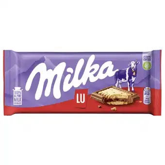 Dirk Milka Chocolade biscuit tablet lu aanbieding