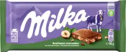 Dirk Milka Chocoladereep gebroken hazelnoten aanbieding