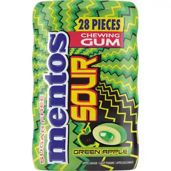 Dirk Mentos Sour gum green apple 28 st aanbieding