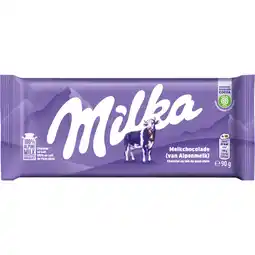 Dirk Milka Chocoladereep alpenmelk aanbieding