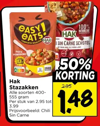 Vomar Voordeelmarkt Hak Stazakken aanbieding