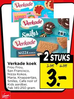 Vomar Voordeelmarkt Verkade koek aanbieding