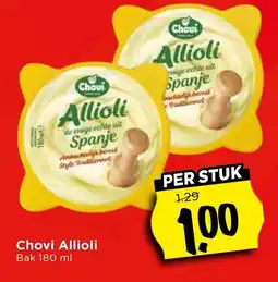 Vomar Voordeelmarkt Chovi Chovi Allioli Bak 180 ml aanbieding