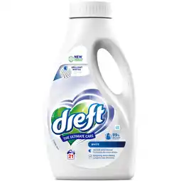 Dirk Dreft Vloeibaar wasmiddel care white 21 wasbeurten aanbieding