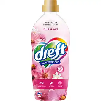 Dirk Dreft Wasverzachter pink bloom 40 wasbeurten aanbieding