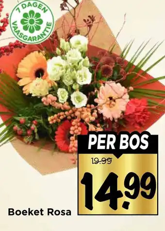 Vomar Voordeelmarkt Boeket Rosa aanbieding