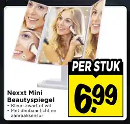 Vomar Voordeelmarkt Nexxt Mini Beautyspiegel aanbieding