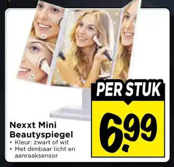 Vomar Voordeelmarkt Nexxt Mini Beautyspiegel aanbieding