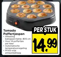 Vomar Voordeelmarkt Tomado Poffertjespan aanbieding
