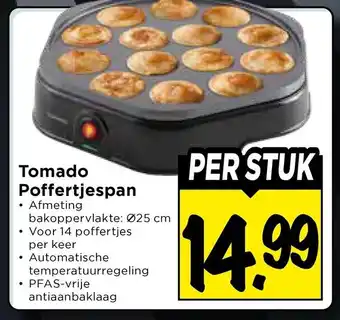 Vomar Voordeelmarkt Tomado Poffertjespan aanbieding