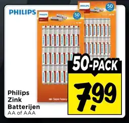 Vomar Voordeelmarkt Philips Zink Batterijen aanbieding