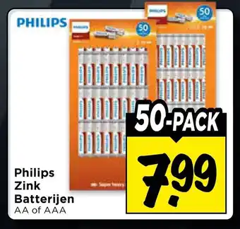 Vomar Voordeelmarkt Philips Zink Batterijen aanbieding