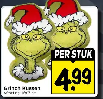 Vomar Voordeelmarkt Grinch Kussen aanbieding