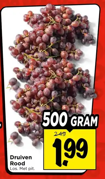Vomar Voordeelmarkt Druiven Rood aanbieding