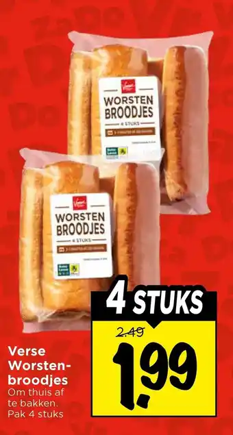 Vomar Voordeelmarkt Verse Worsten broodjes aanbieding