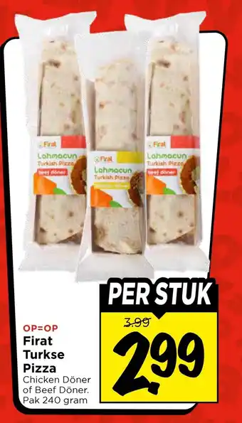 Vomar Voordeelmarkt Firat Turkse Pizza Chicken Döner aanbieding