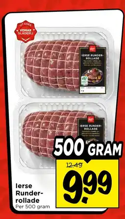 Vomar Voordeelmarkt lerse Runder rollade aanbieding