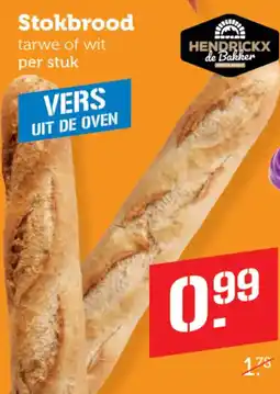 Coop Stokbrood tarwe of wit aanbieding