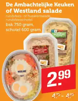 Coop De Ambachtelijke Keuken of Westland salade aanbieding