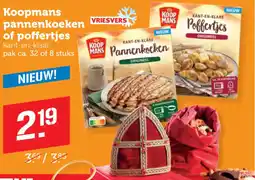 Coop Koopmans pannenkoeken of poffertjes aanbieding
