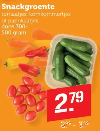 Coop Snackgroente aanbieding