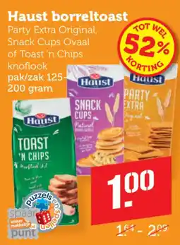 Coop Haust borreltoast aanbieding
